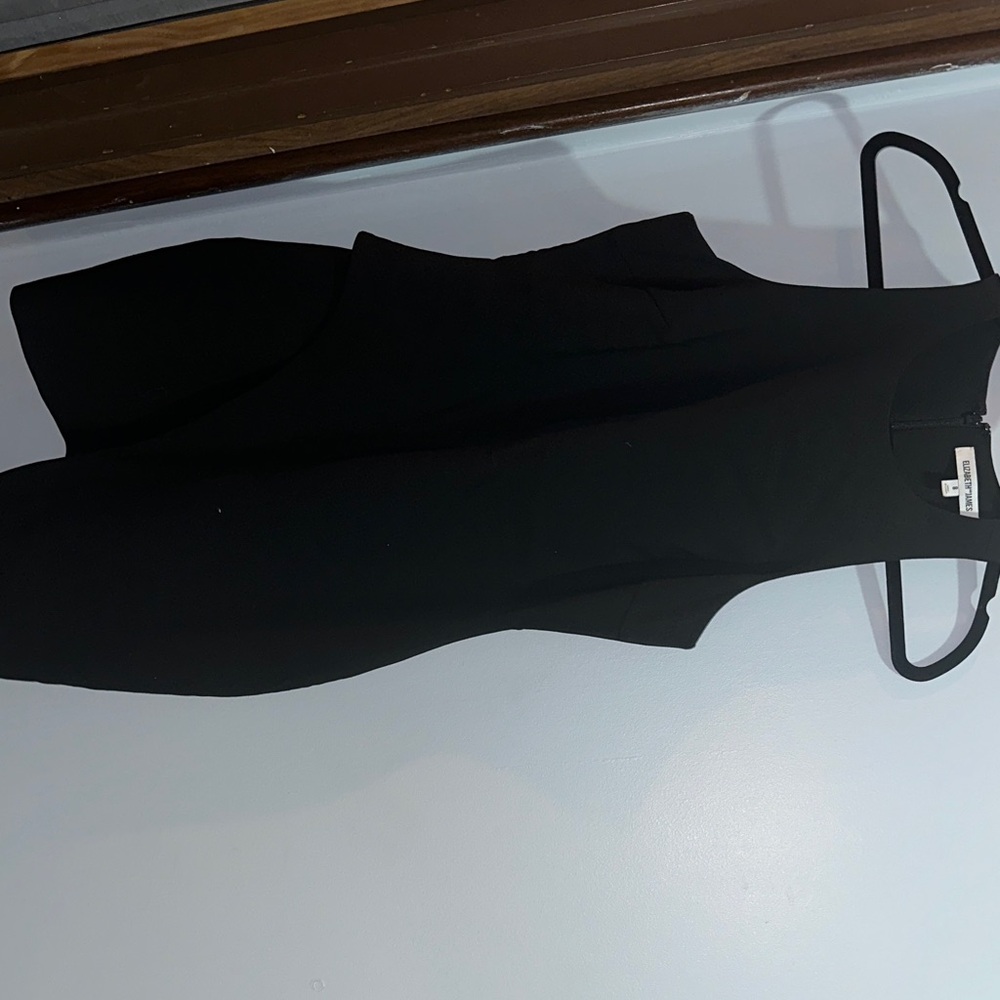 Elizabeth and James Black Asymmetrical Dress